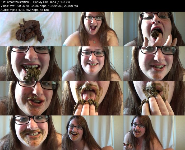 amanthaStarfish - I Eat My Shit! | Poop Girls | Kinkmixer