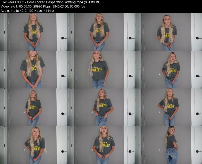 keeks 3005 - Door Locked Desperation Wetting | Pee | Kinkmixer