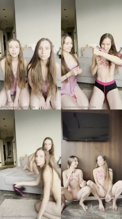 Alice and Haizlee Twins – Morning Shot With Sister