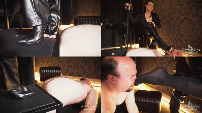 DIANA VON RIGG – LEATHER BOOT DOMINATION – Stiletto Trampling and Nylon …