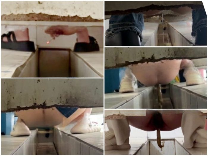 Spy Today 乾いたトイレをこっそり撮影しながら女性が拍手 - 画面いっぱいの排泄物、下痢エピソード32。 | Toilet Voyeurism | Kinkmixer