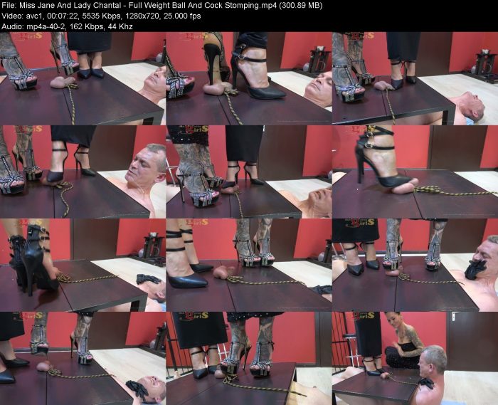 Miss Jane And Lady Chantal - Full Weight Ball And Cock Stomping – KinkMixer - Violent Crazy Desires Miss Jane And Lady Chantal - Full Weight Ball And Cock Stomping | FemDom | Kinkmixer