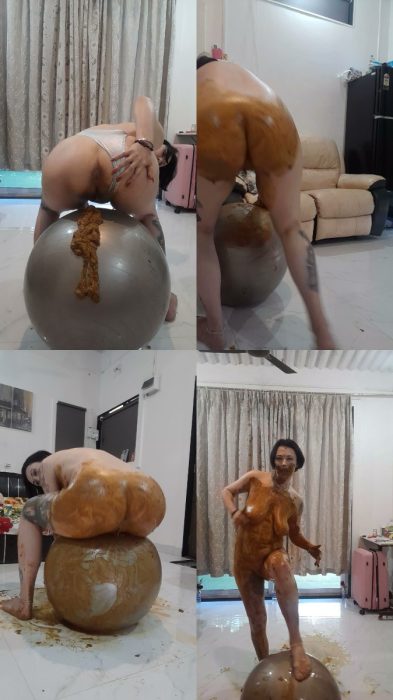 KinkyBunny – Erotic Scat with Yoga Ball