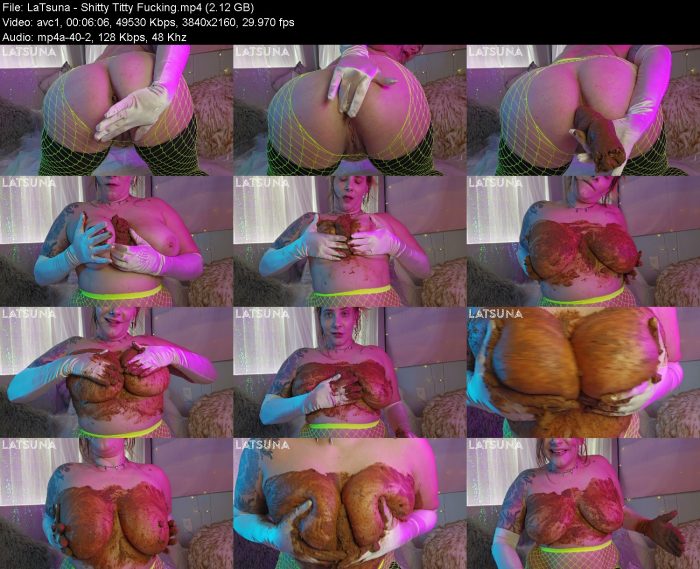 LaTsuna - Shitty Titty Fucking | Poop Girls | Kinkmixer