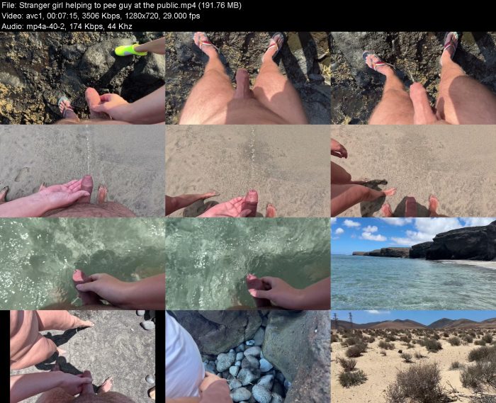 Stranger girl helping to pee guy at the public | Pee | Kinkmixer