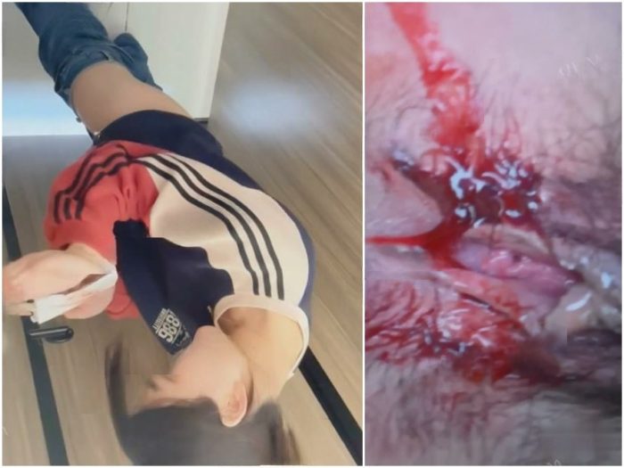 Public Restroom 生理の血にまみれた可憐な女子大生の膣を捉えた高画質の隠し撮り。膣の内部構造を詳しく観察すると、汚れた手の匂いまで…