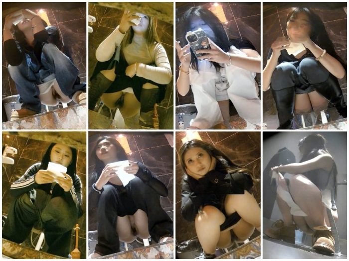 JAV Home Video オンライン限定プレ​ミア公開：【パノラマ バー トイレショット】黒ストッキングとハイヒールを履いた様々な美女が登場... | Toilet Voyeurism | Kinkmixer