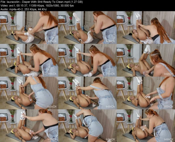 lauracoliin - Diaper With Shit Ready To Clean – KinkMixer - Violent Crazy Desires lauracoliin - Diaper With Shit Ready To Clean | Poop Girls | Kinkmixer