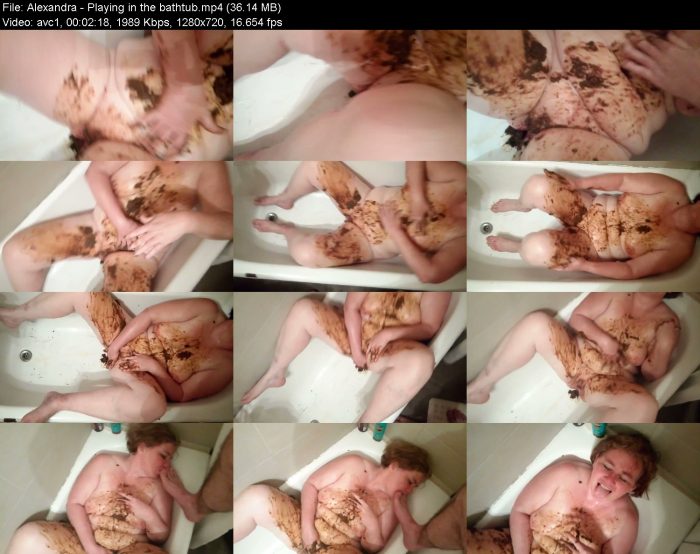 Alexandra - Playing in the bathtub | Poop Girls | Kinkmixer