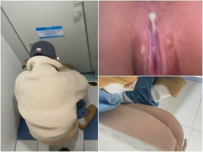 Public Restroom 大学の女子トイレを覗き見❤️ ピンクで柔らかい白い虎蝶の陰部、帽子をかぶったダンス学科の新入生、彼女のお尻は本当…