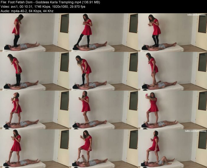 Foot Fetish Dom - Goddess Karla Trampling | FemDom | Kinkmixer