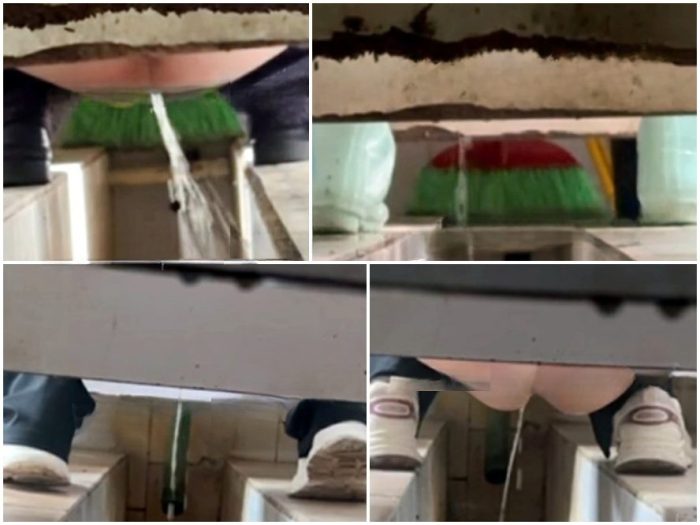 Public Restroom [過激／トイレ盗撮] 女性POV：和式ボットン便所の隠しカメラ - 画面いっぱいの糞便と下痢 (Vol. 34) | Toilet Voyeurism | Kinkmixer