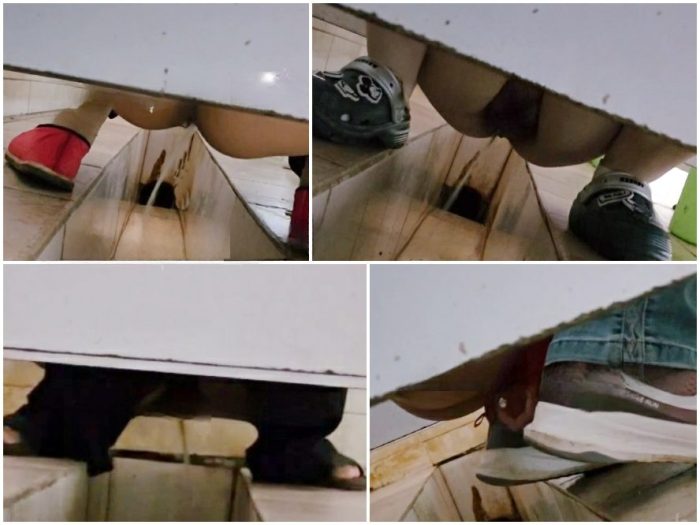 Public Restroom [過激／トイレ盗撮] 女性POV：和式ボットン便所の隠しカメラ - 画面いっぱいの糞便と下痢 (Vol. 34) | Toilet Voyeurism | Kinkmixer