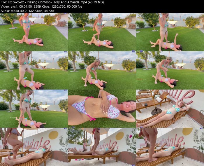 Hxllywxxdz - Pissing Contest - Hxlly And Amanda | Pee | Kinkmixer