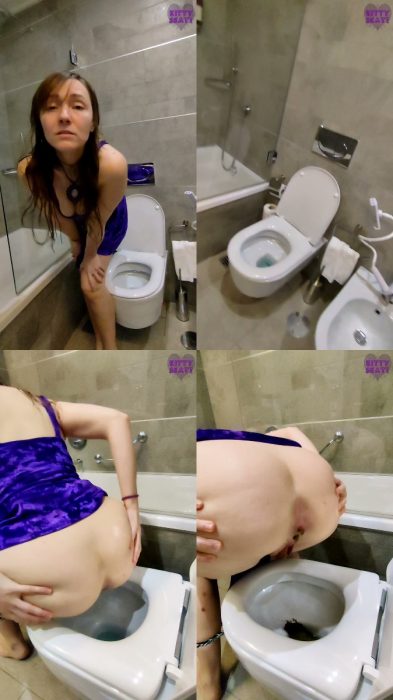 Kitty Skatt - Dirty talk JOI struggle to hold my huge load | Poop Girls | Kinkmixer
