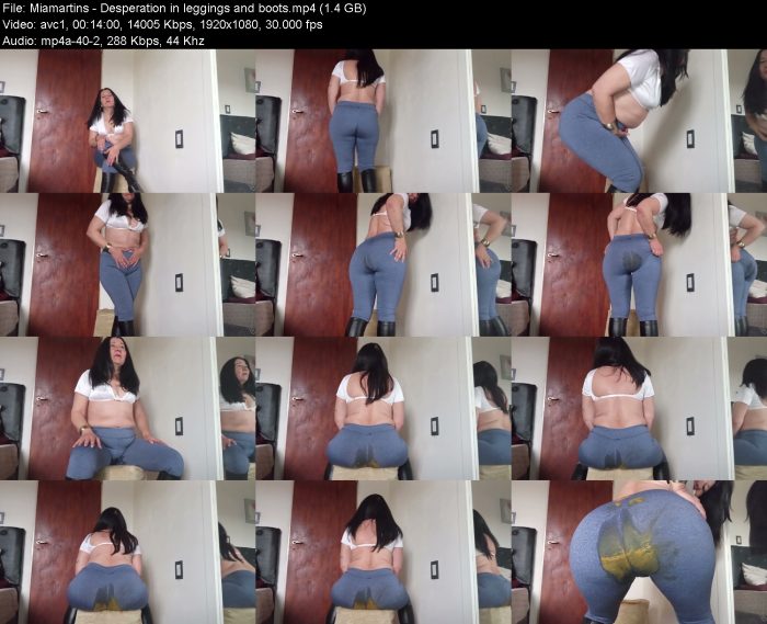 Miamartins - Desperation in leggings and boots | Poop Girls | Kinkmixer