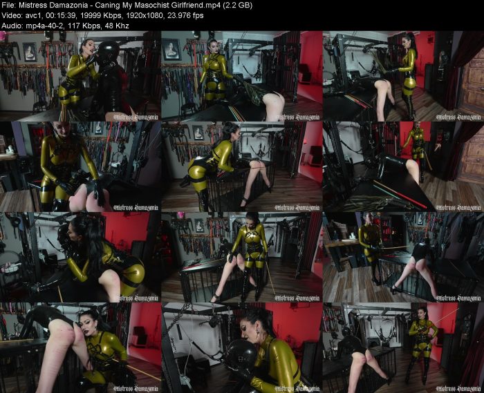 Mistress Damazonia - Caning My Masochist Girlfriend | FemDom | Kinkmixer