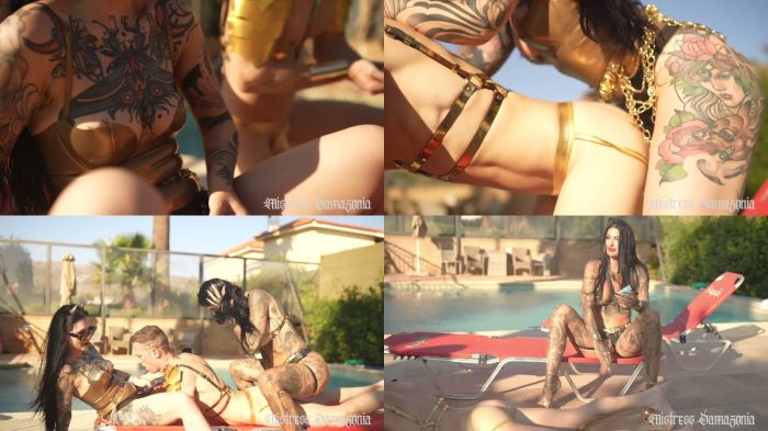 Mistress Damazonia – Golden Goddesses Fuck Pool Boy