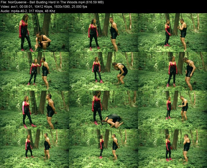 NoirQueenie - Ball Busting Hard In The Woods | FemDom | Kinkmixer
