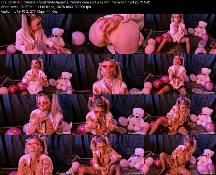Scat-Slut Celeste - Scat Slut-Orgasma Celeste cum and play with me in shit | Poop Girls | Kinkmixer