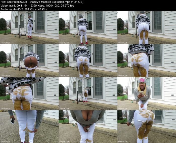 ScatFreekzClub - Stacey's Massive Explosion | Poop Girls | Kinkmixer
