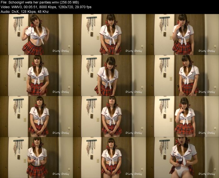 Schoolgirl wets her panties | Pee | Kinkmixer