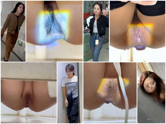 Public Restroom 【トイレ盗撮】強引な撮影と照明 - スマホの鮮明なピントがマンコとアナルを丸出しに | Toilet Voyeurism | Kinkmixer