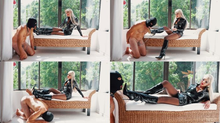 Young Goddess Kim – Illuminated Goddess Worship – Boot Licking slave in …