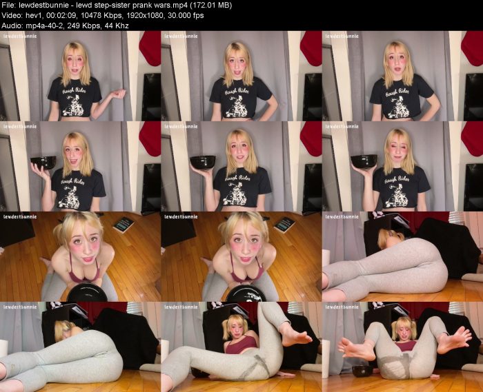 lewdestbunnie - lewd step-sister prank wars | Pee | Kinkmixer