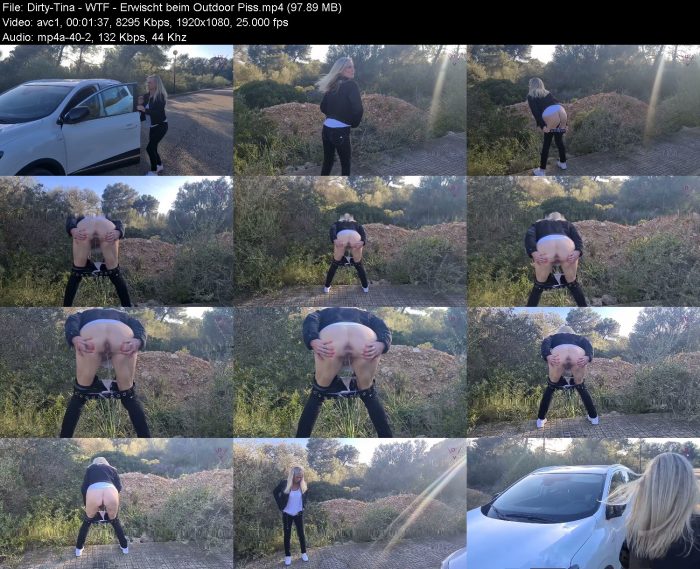 Dirty-Tina - WTF - Erwischt beim Outdoor Piss | Pee | Kinkmixer