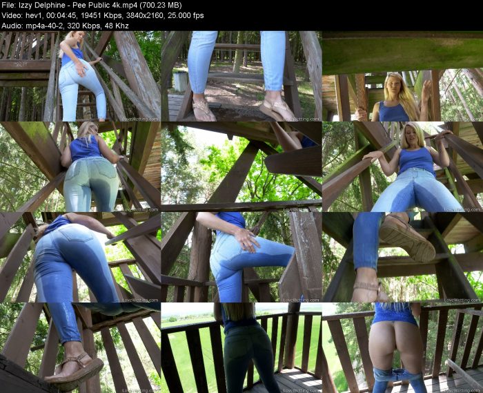 Izzy Delphine - Pee Public 4k | Pee | Kinkmixer