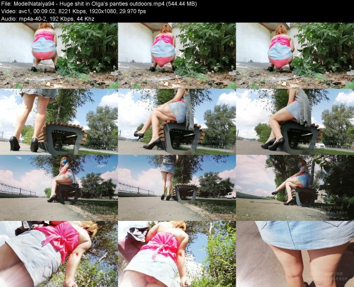 ModelNatalya94 - Huge shit in Olga's panties outdoors | Poop Girls | Kinkmixer