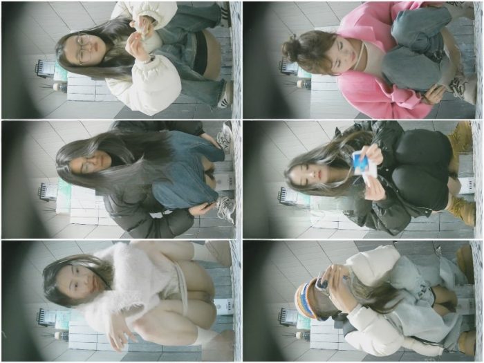 Public Restroom トイレ写真の達人❤️ オフィスビルで用を足す女性同僚の高解像​​度隠し撮り写真。正面と背面の両方から、2つの視点…