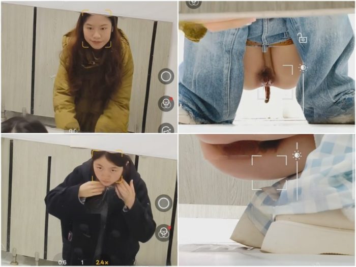 Public Restroom 4月に流出した最新動画❤️ 凄腕のカメラマンが女子大学のトイレに忍び込み、2人の可愛い女子学生が用を足しながら顔…