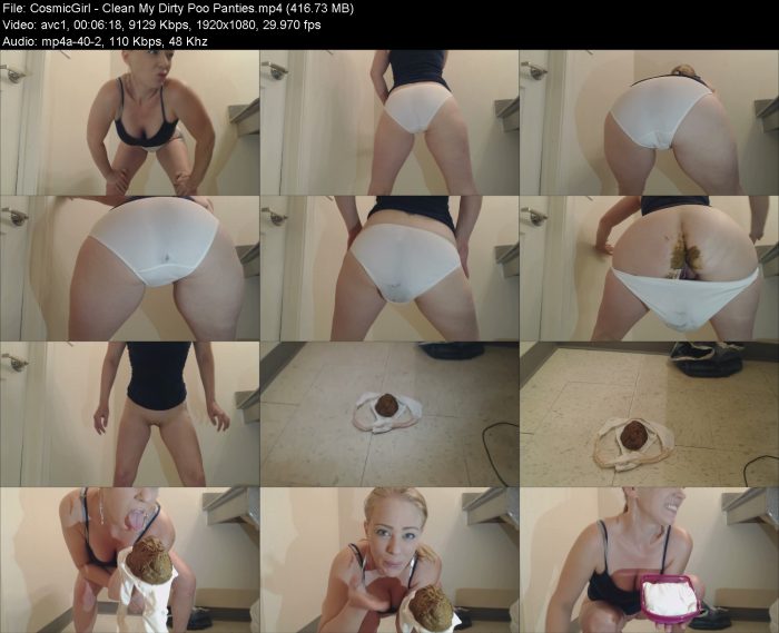 CosmicGirl - Clean My Dirty Poo Panties | Poop Girls | Kinkmixer