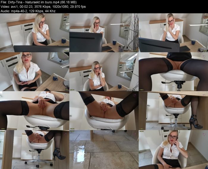 Dirty-Tina - Natursekt im buro | Pee | Kinkmixer