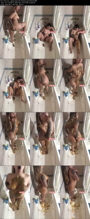 Dirty Iara - getting dirty with diarrhea | Poop Girls | Kinkmixer