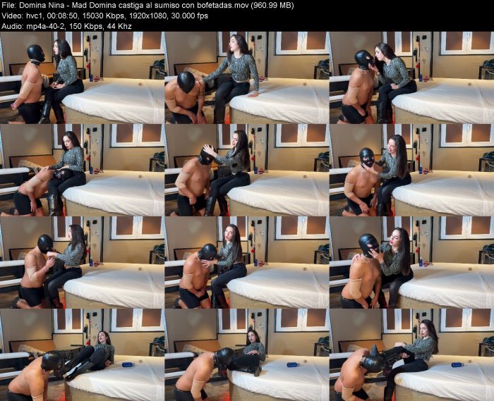 Domina Nina - Mad Domina castiga al sumiso con bofetadas – KinkMixer - Violent Crazy Desires Domina Nina - Mad Domina castiga al sumiso con bofetadas | FemDom | Kinkmixer