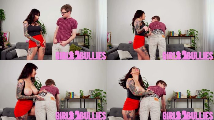 Girl Bullies – Nerdy Neighbor Wedgied Until He Cums
