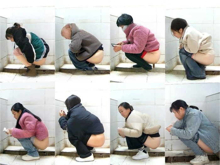 Public Restroom 【独占未公開オンライン】❤️速報：【トイレショット】最高級コスプレシリーズ - 黒ストッキングと青いローブのハイ... | Toilet Voyeurism | Kinkmixer