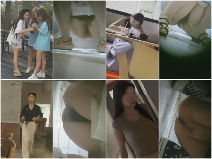Girls on the Toilet 新たに流出した❤️ パパラッチがカフェの女性用トイレで排尿している美しい女性をこっそり撮影した写真。彼女…