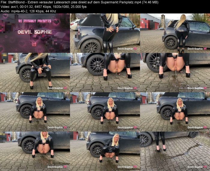 SteffiBlond - Extrem versauter Latexarsch piss direkt auf dem Supermarkt... – KinkMixer - Violent Crazy Desires SteffiBlond - Extrem versauter Latexarsch piss direkt auf dem Supermarkt... | Pee | Kinkmixer