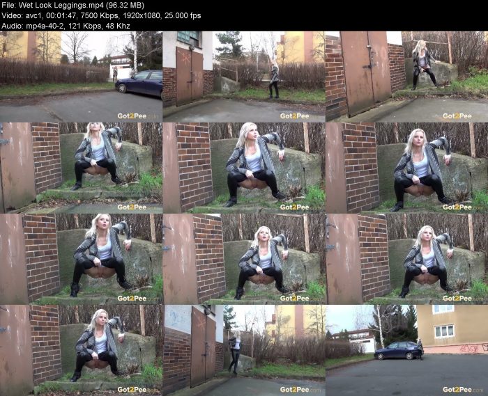 Wet Look Leggings | Pee | Kinkmixer