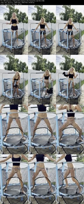 tiffstreatsxoxo - Peeing while jumping on the Trampoline | Pee | Kinkmixer