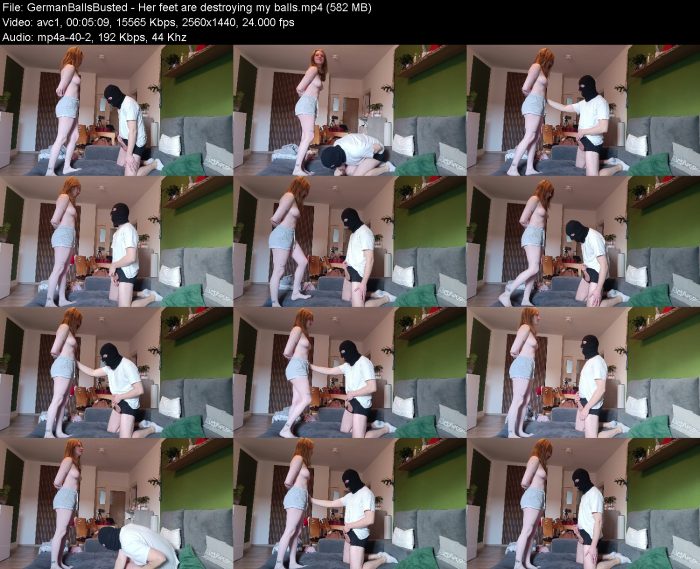 GermanBallsBusted - Her feet are destroying my balls – KinkMixer - Violent Crazy Desires GermanBallsBusted - Her feet are destroying my balls | FemDom | Kinkmixer
