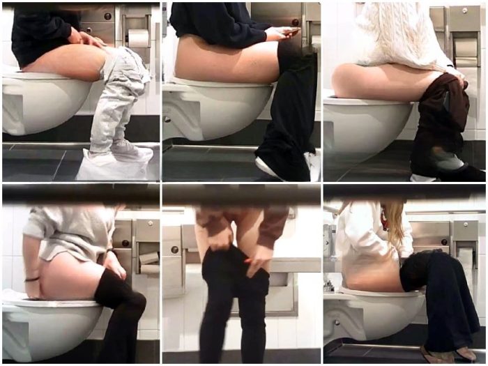 Public Restroom Hot Girls On Student Toilet 1-3 | Toilet Voyeurism | Kinkmixer