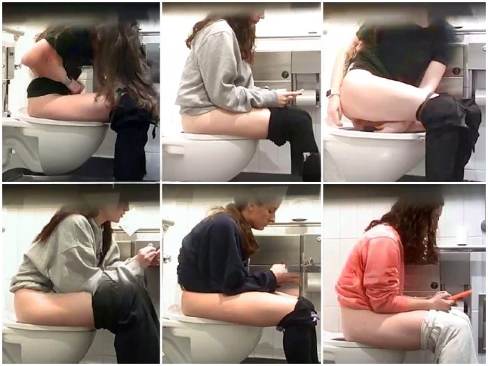 Public Restroom Hot Girls On Student Toilet 11-14 | Toilet Voyeurism | Kinkmixer