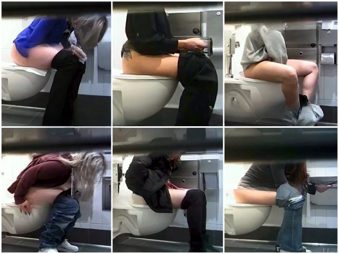 Public Restroom Hot Girls On Student Toilet 1-3 | Toilet Voyeurism | Kinkmixer