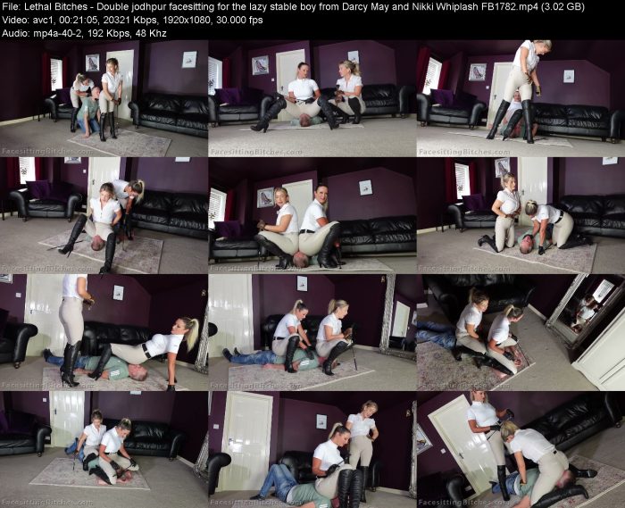 Lethal Bitches - Double jodhpur facesitting for the lazy stable boy from... – KinkMixer - Violent Crazy Desires Lethal Bitches - Double jodhpur facesitting for the lazy stable boy from... | FemDom | Kinkmixer