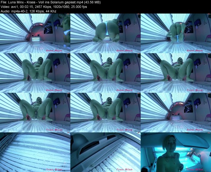 Luna Minx - Krass - Voll ins Solarium gepisst | Pee | Kinkmixer